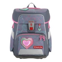 Step by Step SPACE Schulranzen-Set Glitter Heart Hazle, 5-teilig